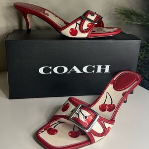 Coach Women's Margot Cherry Print Heels